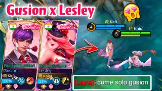 LESLEY X GUSION COUPLE GAMEPLAY💖So Romantic😍 [upl. by Axia]