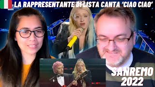 Sanremo 2022  La Rappresentante di Lista canta ‘Ciao ciao’  🇩🇰NielsensTV REACTION [upl. by Nastassia]