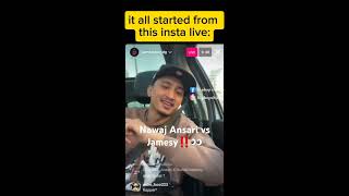 How it all started The Nawaj Ansari vs Jamesy beef‼️‼️ hiphopshitnp [upl. by Claudine387]