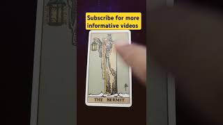 The Hermit card meaning in Tarot tarot fortunetelling viralvideo [upl. by Yoc]