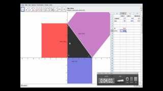 Completa Demostracion del Teorema de Pitagoras con Geogebra [upl. by Htrap]