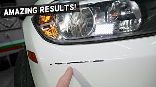 HOW TO FIX SCRATCH ON CAR BUMPER Like a Pro [upl. by Lonne937]