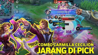 COMBO CECILION amp CARMILLA‼️ JARANG DI PICK ‼️ DEMAGE DERAS mobilelegends carmillamobilelegends [upl. by Acisej]