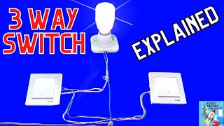 3 Way Switch Wiring Diagram How To Wire 3 Way Light Switch Explained [upl. by Atinad]