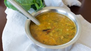 Basale soppu  Basale Soppina Sambar huLi Recipe  Malbar Spinach Recipes [upl. by Vanya]