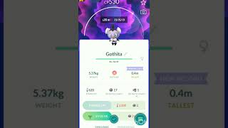 GothitaA Psychic Pokemon confusion attackpokemongoviralshortsviralvideomegaraidtrendshort [upl. by Matthei]