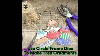 Quick and easy ornaments  great way to use your pretty papers stampsoflife christmas diy [upl. by Ifill623]