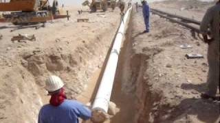 UG Pipe Laying in North Oman Desert [upl. by Yesmar]