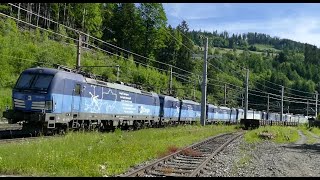 9facher VECTRON LOKZUG  AUF DER SEMMERING NORDRAMPE  17 JUNI 2024 [upl. by Ojybbob768]