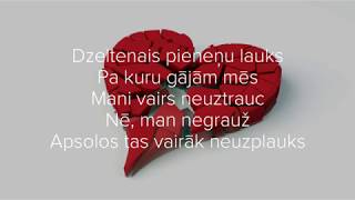 Dons amp Ozols  Salauzta sirdsvārdilyrics [upl. by Nary]