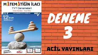 ACİL MATEMATİK  MATEMATİĞİN İLACI DENEME3 ÇÖZÜMLERİ acil matematikdeneme [upl. by Ayot443]