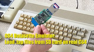 Commodore 64 loading tap files from SD card [upl. by Ayekram804]