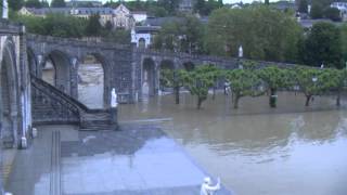 Reportage  Inondation du Sanctuaire de Lourdes  soir du 18 juin 2013 [upl. by Burnard]