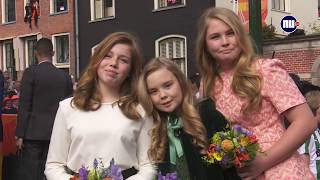 Koning viert 51ste verjaardag in Groningen [upl. by Regina]