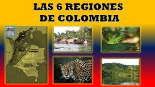 ✅✅LAS 6 REGIONES DE COLOMBIA✅✅ biodiversidad educacion colombia geografia regiones [upl. by Lavery]