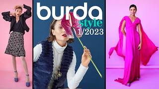 Burda 12023 Wonderful patterns the symbol of elegance BURDA 12023 technical drawings [upl. by Amaryllis]