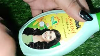 aswini hair oil review in Hindi।  from Rashi product review [upl. by Ydnamron]