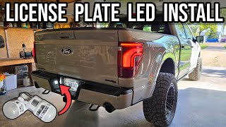 20212024 F150 License Plate LED Install [upl. by Elokkin810]