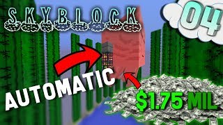 HOW TO BUILD AUTOMATIC GHAST FARM  Minecraft Skyblock  Ep 4 FF [upl. by Trip195]