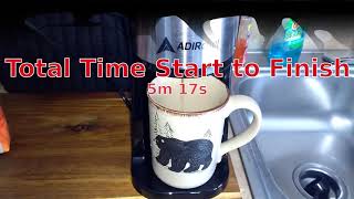 AdirChef Single Serve Coffee Maker a Real Demonstation [upl. by Ysus]