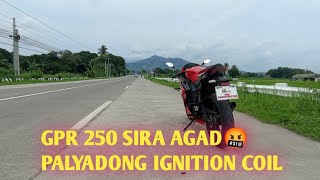 ignition coil problem ng GPR 250 motorstar  basang ignition coil [upl. by Theall810]