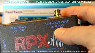 Bedini RPX V20  Feeltech FY2300 Sweep Programming [upl. by Launce]