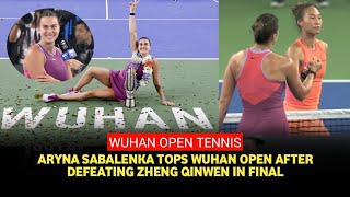 Wuhan Open Results Moments After Bombastic Victory Aryna Sabalenka Makes Emotional Promise [upl. by Aliac]