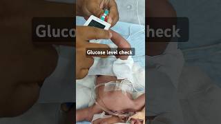 Baby check sugar  shorts newbornbaby sugarcheck babysugar  viralvideo [upl. by Aidua943]