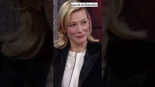 Cate Blanchett and Stephen Colbert Talk trending shorts cateblanchett [upl. by Alikee]