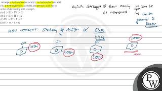 Arrange ohydroxybenzoic acid I \ m \hydroxybenzoic acid II \ p \hydroxybenzoic acid [upl. by Akinwahs]