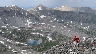 Hiking to North Americas Highest Lake  Tenmile Range 13ers  Quandary Peak West Ridge CO [upl. by Enalb55]