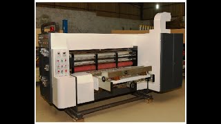 NAGJAN Brand New 7m Kick Feeding Fully auto Single colour Printer Slotter Machine [upl. by Namra]