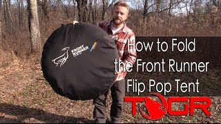 How to Fold the Front Runner Flip Pop Tent [upl. by Imojean]