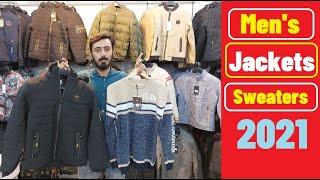 Mens Leather Jackets amp Sweaters and Coat Commercial Market Rawalpindi Pakistan  Winter Clothe 2021 [upl. by Rehpotsirk]