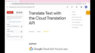 Translate Text with the Cloud Translation API  qwiklabs  GSP049  With Explanation🗣️ [upl. by Hugues]