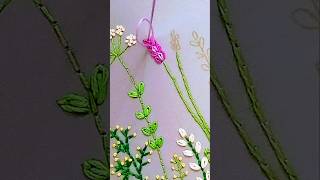 Lazydaisy stitch  Hand embroidery for beginners [upl. by Azal]