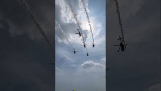 Chennai Pretty Skies🇮🇳 Indian Airforce day celebration at Marina beach Chennai 2024 October 6th💛 [upl. by Sholom]