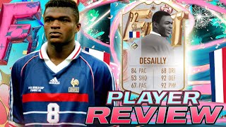 🔒92 FUT BIRTHDAY ICON MARCEL DESAILLY PLAYER REVIEW  FIFA 23 ULTIMATE TEAM [upl. by Guilbert]