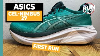 ASICS Gel Nimbus 27 First Run ASICS easy miler brings more cush to your easy miles [upl. by Oiramal91]