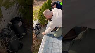 Hydro Flo Gutter Guard Installation gutterguards hydroflogutterguard [upl. by Ahsiemaj744]