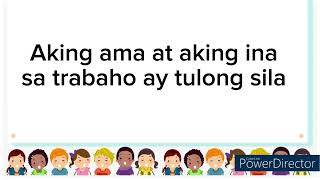 Aking ama at aking ina to tune of manang biday Esp week 5 Day1 [upl. by Ardnas]