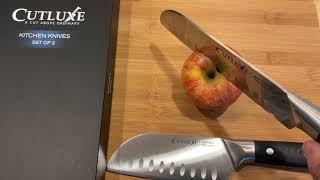 Cutluxe Santoku Knife Set Review Is This the Best Value Knife Set [upl. by Oly]