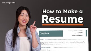 How to Make a Resume with free resume templates [upl. by Remde]