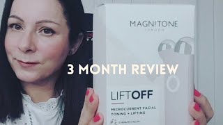 Magnitone liftoff off Microcurrent facial toning amp lifting 3 month review Over 40s [upl. by Tad]