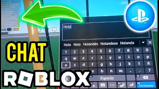 Como CHATEAR en ROBLOX de PLAYSTATION 4 y 5 ✅ [upl. by Ahsena]