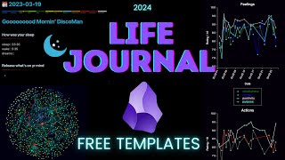 Create an interconnected journal for your life in Obsidian for this new year [upl. by Hanson960]