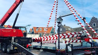 Kermis Volendam 2023 Transport en opbouw Deel 1 [upl. by Kandace368]