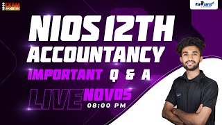 NIOS 12TH ACCOUNTANCY EXAM LIVE  National Institute of Open Schooling [upl. by Adyahs260]