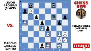 Magnus Carlsen vs Levon Aronian Norway Chess Norway 2014 [upl. by Ispep]