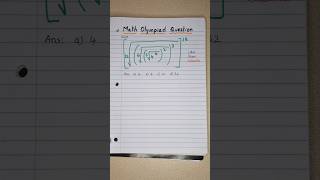 Math Olympiad Question maths algebra mathstricks mathematics education [upl. by Rahr81]